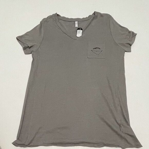 Michelle By Comune Zodiac T-Shirt Capricorn Astrology Sign Short Tee Medium Grey - Picture 6 of 11